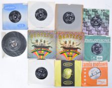 GROUP OF 10+ BEATLES AND RELATED 45 7