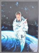 SIR ROGER MOORE - JAMES BOND 007 MOONRAKER SIGNED 16X12