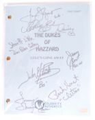 THE DUKES OF HAZZARD - CELEBRITY AUTHENTICS SIGNED REPLICA SCRIPT