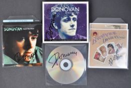 DONOVAN - SCOTTISH SINGER / SONGWRITER - COLLECTION OF X5 AUTOGRAPHS