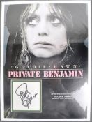 GOLDIE HAWN - PRIVATE BENJAMIN - AUTOGRAPHED 16X12