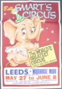 BILLY SMART'S CIRCUS - 1960S ADVERTISING CIRCUS POSTER