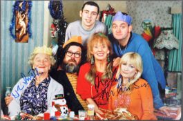 THE ROYLE FAMILY - BBC SITCOM - DUAL SIGNED 8X12