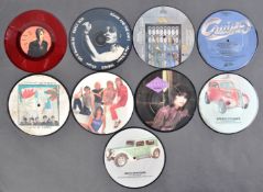 ROCK / NEW WAVE ETC - GROUP OF NINE PICTURE DISC 45'S