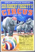 SIR ROBERT FOSSETT'S CIRCUS - 1950S / 60S CIRCUS POSTER