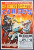 SIR ROBERT FOSSETT'S CIRCUS - 1970S - ORIGINAL VINTAGE POSTER