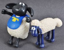 TWO AARDMAN ANIMATIONS SHAUN THE SHEEP PROTOTYPE MODELS