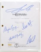 CONAN THE BARBARIAN (2011) - CELEBRITY AUTHENTICS CAST SIGNED SCRIPT