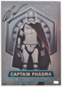STAR WARS - GWENDOLINE CHRISTIE - CELEBRITY AUTHENTICS SIGNED METAL PLAQUE