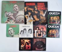 QUEEN GROUP OF VINYL RECORDS AND 45 7