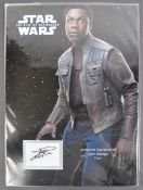 STAR WARS - JOHN BOYEGA - AUTOGRAPHED 16X12