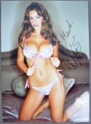 KELLY BROOK - ENGLISH MODEL - AUTOGRAPHED NUDE 16X12