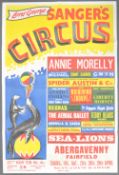 LORD GEORGE SANGER'S CIRCUS - ORIGINAL 1960S ADVERTISING POSTER