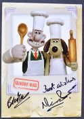 AARDMAN ANIMATIONS - MATTER OF LOAF & DEATH - DUAL SIGNED PHOTO