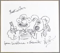AARDMAN ANIMATIONS - WALLACE & GROMIT - NICK PARK ORIGINAL SKETCH
