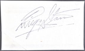 THE BEATLES - RINGO STARR - AUTOGRAPH ON PAPER SLIP