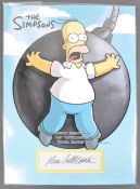 THE SIMPSONS - DAN CASTELLANETA - AUTOGRAPH PRESENTATION 16X12