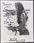 CAROLINE MUNRO (JAMES BOND) - STAR CRASH - AUTOGRAPHED PHOTOGRAPH