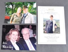 COLLECTION OF VALERIE LEON - SIGNED FRANK THORNTON LUNCH MENU