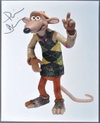 AARDMAN ANIMATIONS - PHIL DANIELS - CHICKEN RUN SIGNED PHOTO