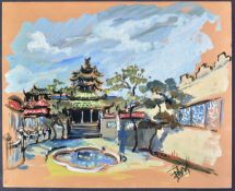 PAUL SHERRIFF - THE BLACK ROSE (1950) - ORIGINAL PRODUCTION ARTWORK PAINTING