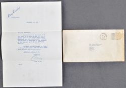 BING CROSBY - AMERICAN ACTOR / SINGER - SIGNED LETTER