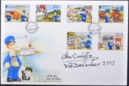 POSTMAN PAT - JOHN CUNLIFFE - AUTOGRAPHED FIRST DAY COVER