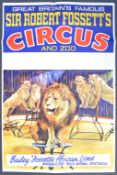 SIR ROBERT FOSSETT'S CIRCUS - ORIGINAL 1960S ADVERTISING POSTER