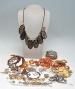 COLLECTION OF VINTAGE 20TH CENTURY COSTUME JEWELLERY