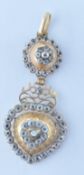 19TH CENTURY VICTORIAN YELLOW METAL PENDANT