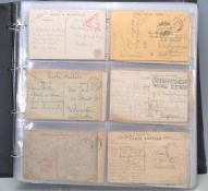 WWI FIRST WORLD WAR BRITISH MILITARY POSTMARKS ON POSTCARDS