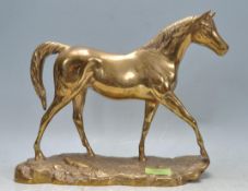 VINTAGE 20TH CENTURY BRASS HORSE ORNAMENT