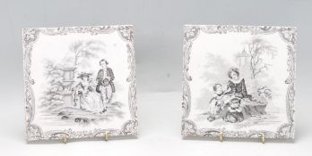 TWO 19TH CENTURY VICTORIAN MINTON TILES