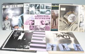 TEN VINTAGE THE JAM LP VINYL RECORDS