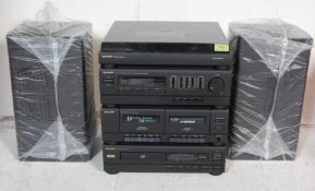 LATE 20TH CENTURY SHARP HI-FI STEREO MUSIC SYSTEM