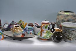 LARGE GROUP OF VINTAGE RETRO 20TH CENTURY STUDIO POTTERY