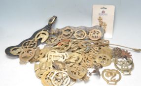 LARGE QUANTITY OF HORSE BRASSES