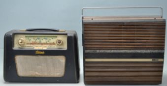 VINTAGE ITT KB PORTABLE RECORD PLAYER AND ROBINSON PORTABLE RADIO