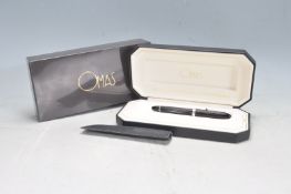 BOXED HARRODS OMAS ROLLERBALL PEN MODEL 502