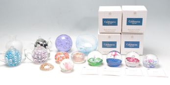 COLLECTION OF VINTAGE STUDIO GLASS PAPERWEIGHTS