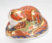ROYAL CROWN DERBY OTTER PAPERWEIGHT