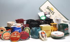 GROUP OF VINTAGE RETRO 20TH CENTURY PUB ADVERTISING WARE