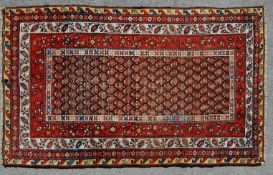 19TH CENTURY PERSIAN ISLAMIC VERAMIN CARPET RUG