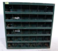 VINTAGE RETRO FACTORY INDUSTRIAL PIGEON HOLES METAL CABINET