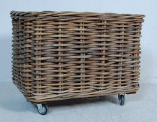 VINTAGE 20TH CENTURY INDONESIAN WICKER BASKET