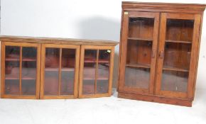 TWO PINE WALL MOUNTING DISPLAY CABINETS