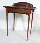 20TH CENTURY EDWARDIAN MAHOGANY INLAID LADIES WRITING TABLE