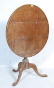 ANTIQUE 18TH CENTURY GEORGIAN OAK TILT TOP TABLE