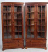 CONTEMPORARY DARK HARDWOOD CABINETS