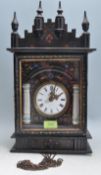 19TH CENTURY VICTORIAN WALL HANGING CLOCK